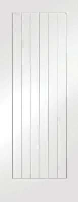 Internal White Primed Suffolk Semi Solid Core Door