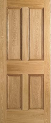 Internal Oak 4P Solid Core Un-Finished Door
