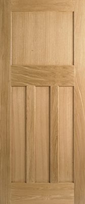 Internal Oak DX 30s Style Solid Core Un-Finished Door