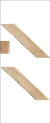 SOLID OAK LEDGED BRACING PACK UN-FINISHED