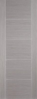 Internal Light Grey Vancouver Pre-Finished 5 Panel 44mm FD30 44mm Fire Door