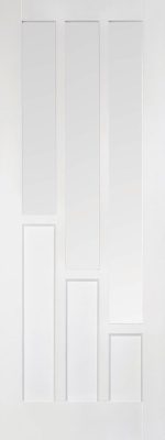 Internal White Primed Coventry (CLEAR GLASS) Solid Core Door