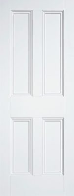 Internal White Primed Malton Nostalgia 4 Panel Solid Core Door