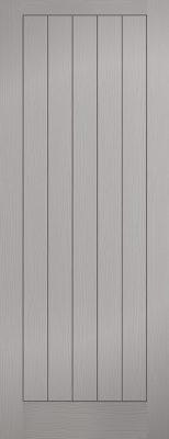 Internal Grey Textured Vertical 5 Panel - Pre Finished - LPD