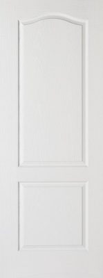 Internal White Primed Classical 2 Panel Woodgrain Hollowcore Door