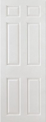 Internal White Primed Smooth 6P FD30 44mm Fire Door
