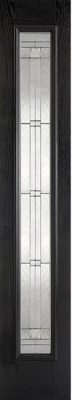 External Elegant Black and White Sidelight Double Glazed GRP Composite Door