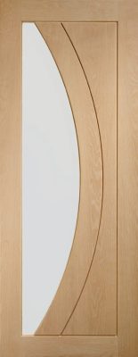 Internal Oak Salerno (CLEAR GLASS) Un-Finished - XL