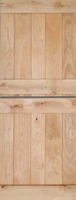 Internal Solid Oak Stable Ledged Un-Finished Door