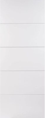Internal White Primed Horizontal Four Line Hollowcore Door