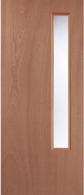 Internal Paint Grade Flush 06 (CLEAR GLASS) FD30 44mm Fire Door