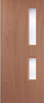 Internal Paint Grade Flush 05 (CLEAR GLASS) FD30 44mm Fire Door