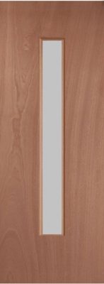 External/Internal Lipped Timber Blank 29G (CLEAR GLASS) FD30 44mm Fire Door - MB