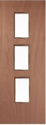 External/Internal Timber Blank 23G (CLEAR GLASS) FD30 44mm Fire Door - MB