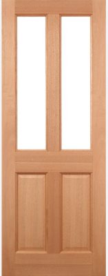 External Hardwood Malton (OBSCURE GLASS) Dowelled Un-Finished