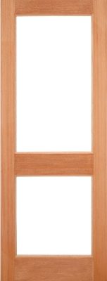 External Hardwood 2XGG Un-Glazed (NO GLASS) M&T Door
