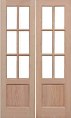 External Hemlock GTP 2P Rebated Pair Un-glazed (No Glass) Door