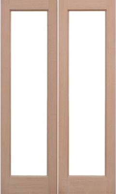 External Hemlock Pattern 20 Pair Un-glazed (No Glass) Un-Finished Door