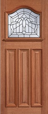External Hardwood Estate Crown Un-Finished Lead Double Glazed M&T Door