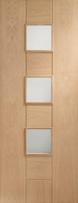 Internal Oak Messina (OBSCURE GLASS) Un-Finished Door