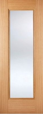 Internal Oak Eindhoven (CLEAR GLASS) Pre-Finished Door
