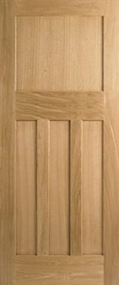Internal Oak DX 30s Style Un-Finished FD30 44mm Fire Door