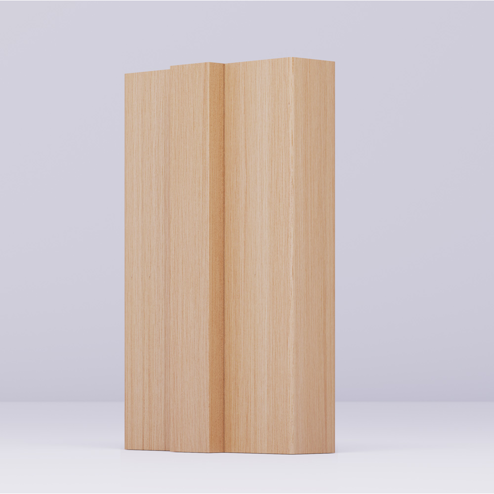 Oak Internal Un-Finished Folding Door System Divider Kit (Frame Only) - Image 2
