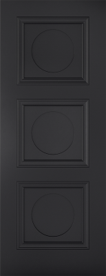 Internal Antwerp Black Primed Door - LPD