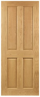 Internal Oak Bury 4P FD30 44mm Pre-Finished Fire Door