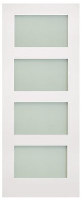 Internal White Primed Coventry (OBSCURE GLASS) Solid Core Door