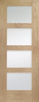 Internal Oak Shaker (CLEAR GLASS) Un-Finished - XL
