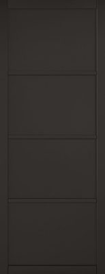 Internal Black Primed Industrial 4 Panel Door