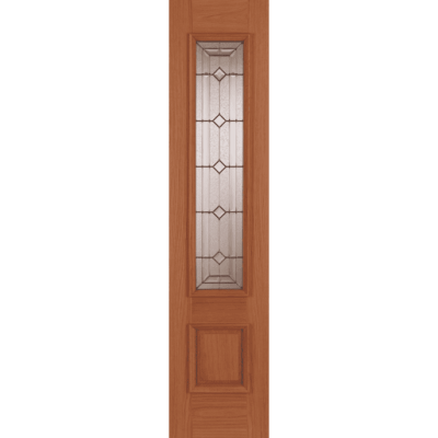 External Oak Empress/Sovereign (DECORATIVE GLASS) Un-Finished Sidelight RMS1 Door