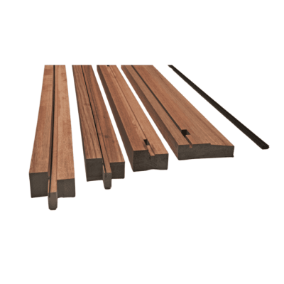 External Hardwood Adjustable Un-finished Double  Door Frame Kit