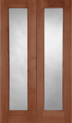 External Hardwood Pattern 20 Unglazed Un-Finished (No Glass) Rebated Door Pair