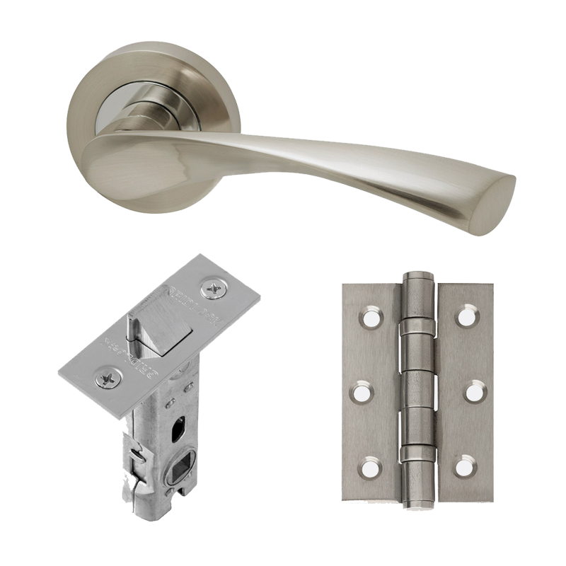 Solar Chrome Tone Handle Hardware Pack