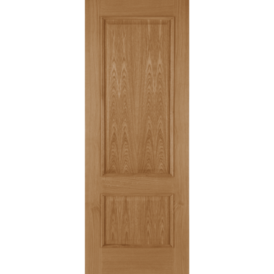 Internal Oak 2 Panel Iris Un-Finished 44mm FD30 Fire Door