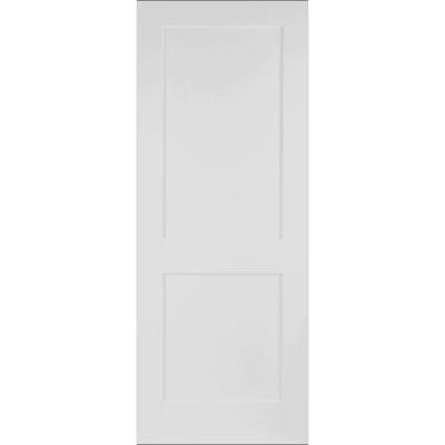 Internal White Shaker 2 Panel Pre-Finished Semi Solid Core Door