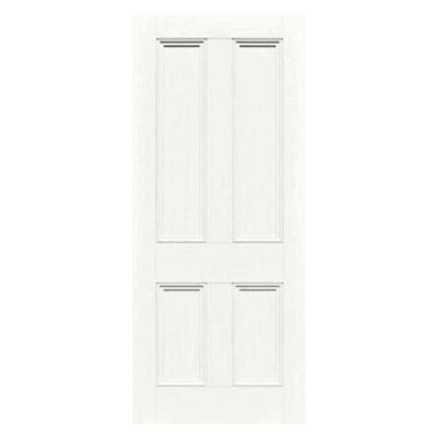 Internal White Laminate Toulouse 4 Panel Solid Core Door